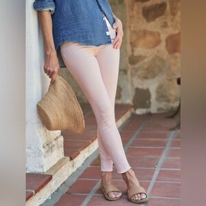 FRANK AND EILEEN PINK SLIGO SKINNY JEAN 29 8 mid rise stretch raw hem casual fun